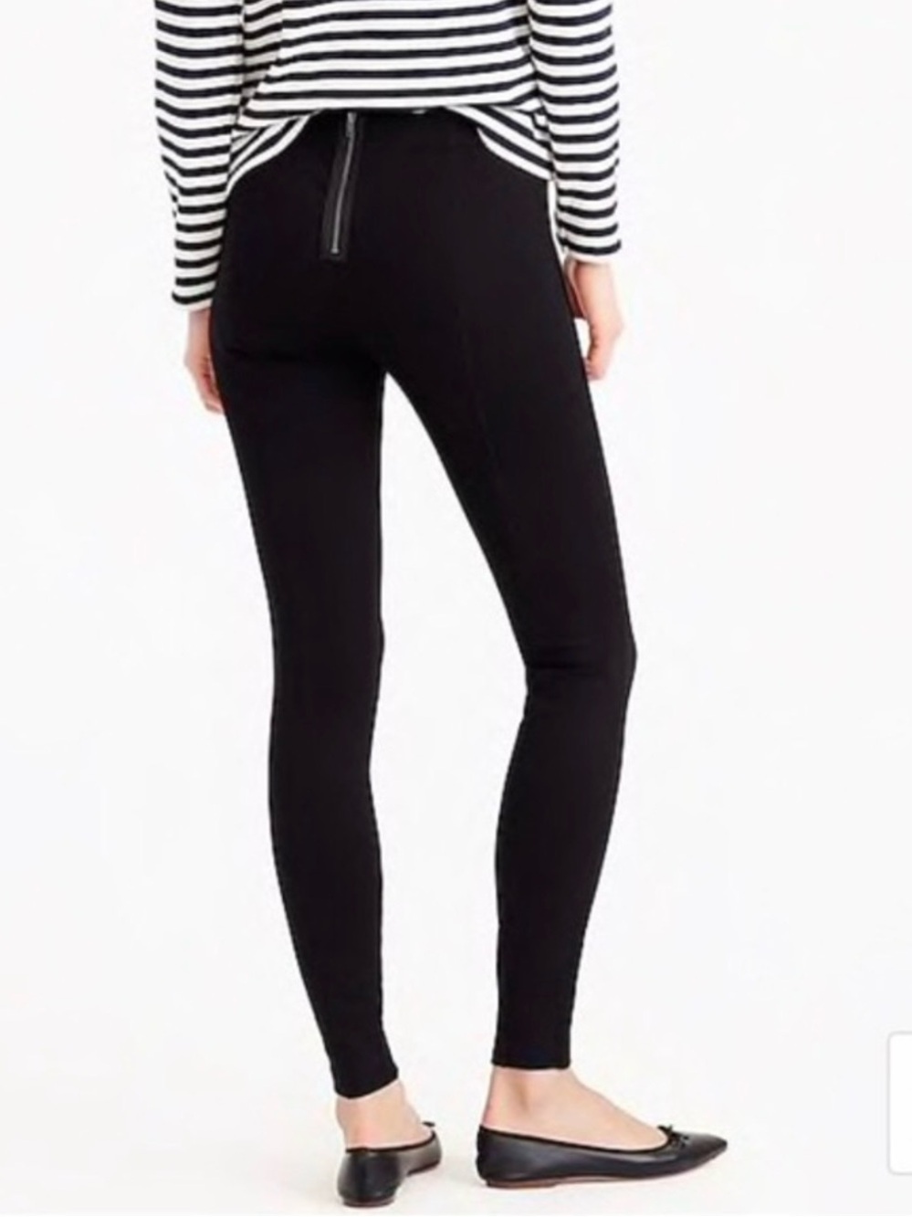 J. Crew 2 Pair Pixie Pants High-Rise in Black and Charcoal Gray